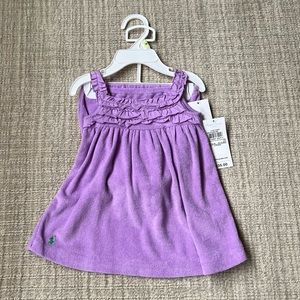 RALPH LAUREN Layette / Baby Girl 2-piece Ruffle Dress / Size 3M / New w/ Tags